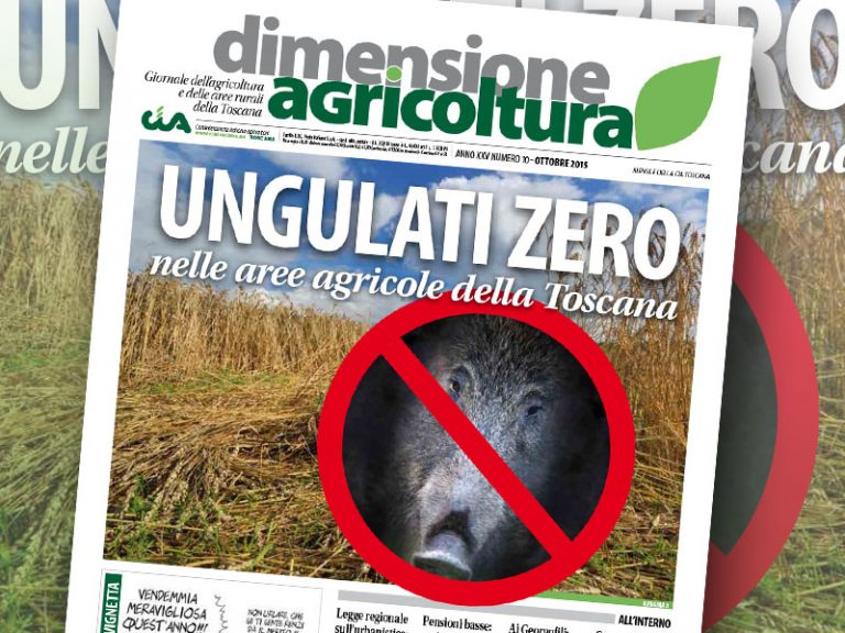 “Ungulati Zero” nelle aree agricole della Toscana, nel nuovo ‘Dimensione Agricoltura’