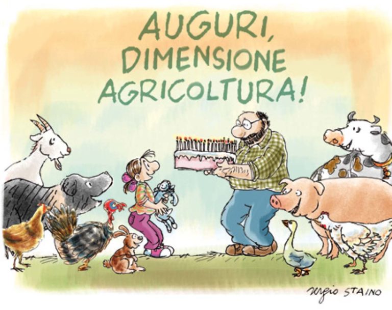 Buon compleanno Dimensione Agricoltura. Iniziativa a Firenze il 16 dicembre con Sergio Staino