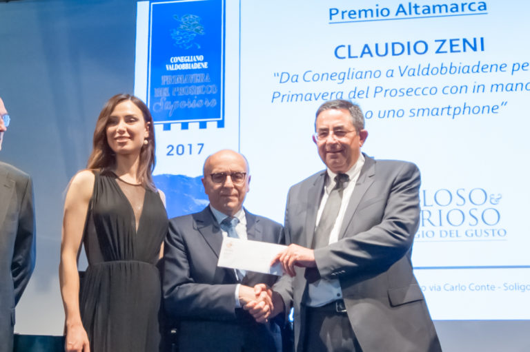 A Claudio Zeni il premio giornalistico Primavera del Prosecco 2017