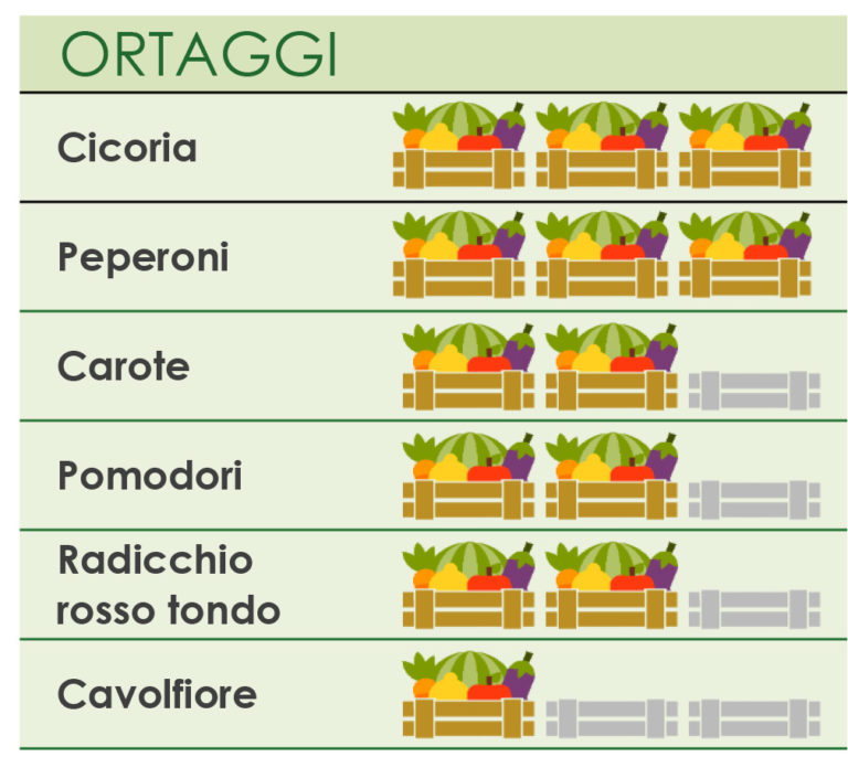 Ortofrutta. La Borsa della Spesa (23 novembre) per un acquisto consapevole