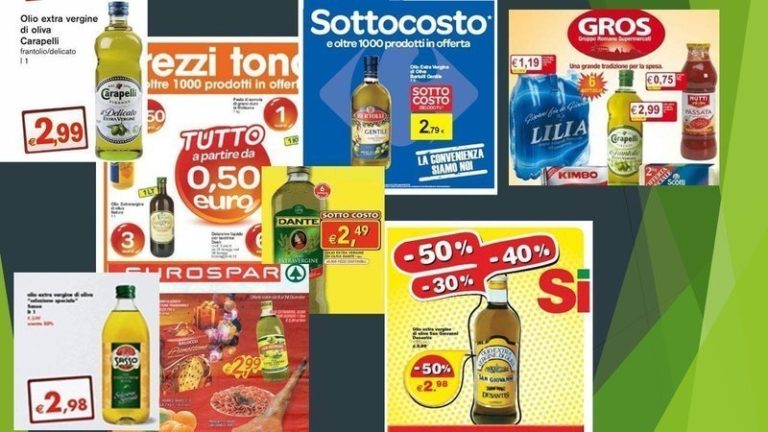 Olio extravergine sottocosto. Una petizione in rete per dire basta alle offerte ‘civetta’ sui volantini