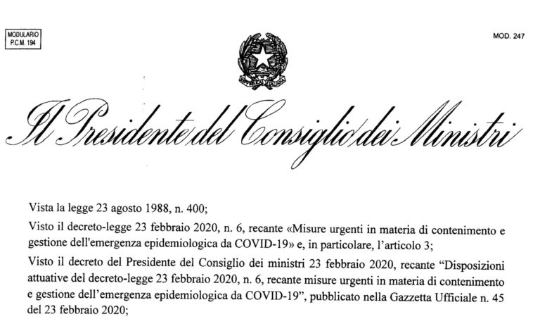 Coronavirus. Nuove restrizioni in tutta Italia con il Decreto dell’11 marzo, ma l’agricoltura non si ferma