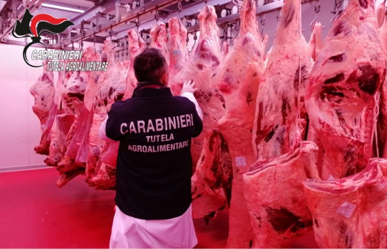 Controlli carne in Campania in 45 aziende. Carabinieri RAC: non sono emerse speculazioni