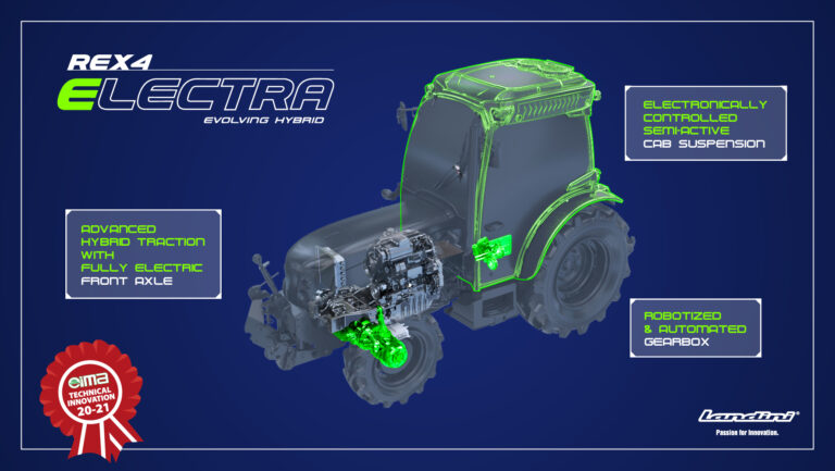 Landini REX4 Electra Evolving Hybrid riceve il Premio EIMA Novità Tecnica 2020-21