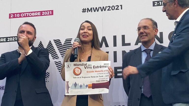 Viticoltura eroica Cervim. Gran medaglia d’oro, azienda vino da Bolivia premiata a Milano Wine Week