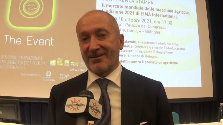 Eima 2021. Macchine agricole: mercato Italia con crescite da record (trattori + 43,8%). Malavolti: momento euforico, fatturato a 14 mld euro