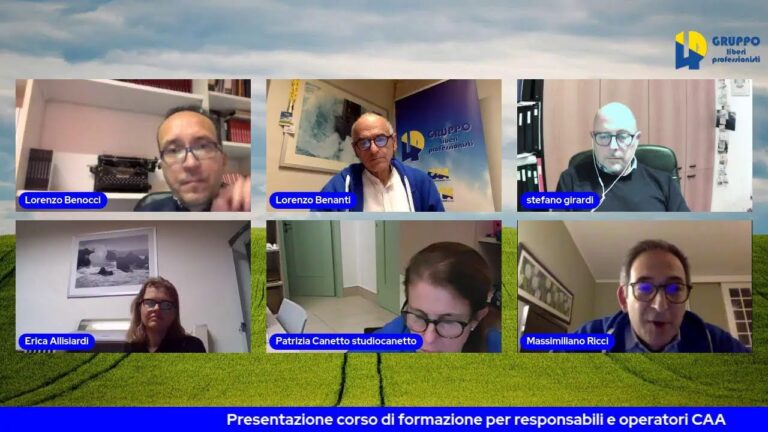 Corsi di Formazione per Responsabili e Operatori CAA (Centro Assistenza Agricola). Il video della presentazione