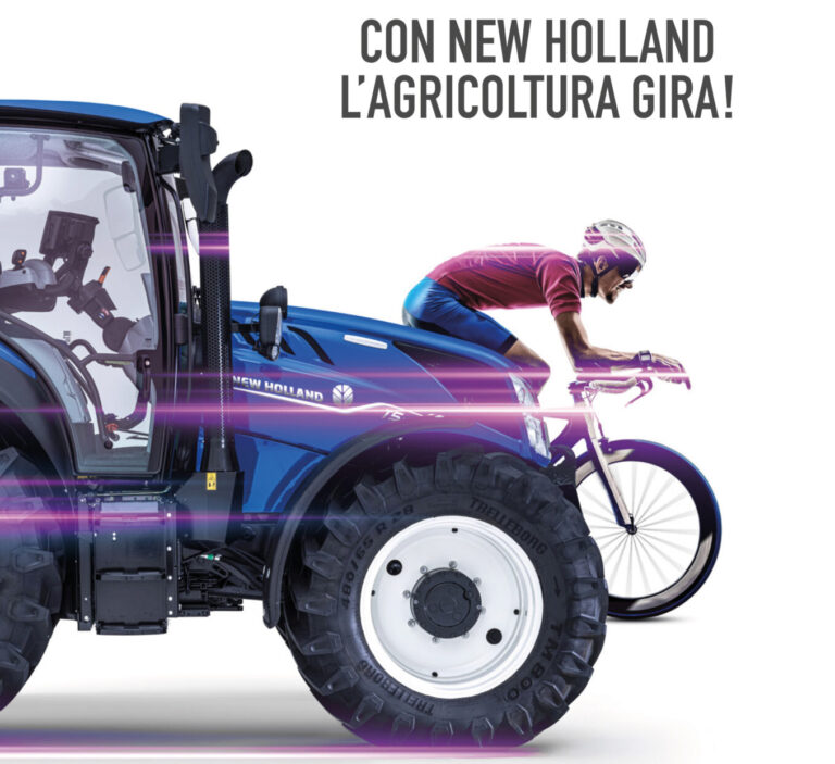 New Holland sarà sponsor ufficiale del Giro d’Italia 2022. Abbinamento perfetto e grande visibilità