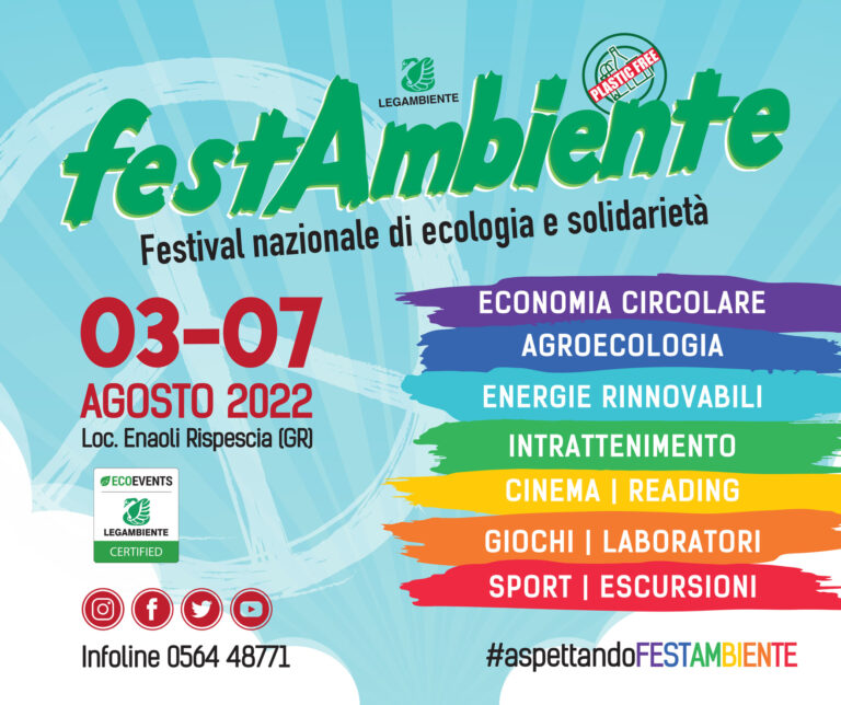 Al via Festambiente a Rispescia (Gr): agricoltura al centro del programma dal 3 al 7 agosto