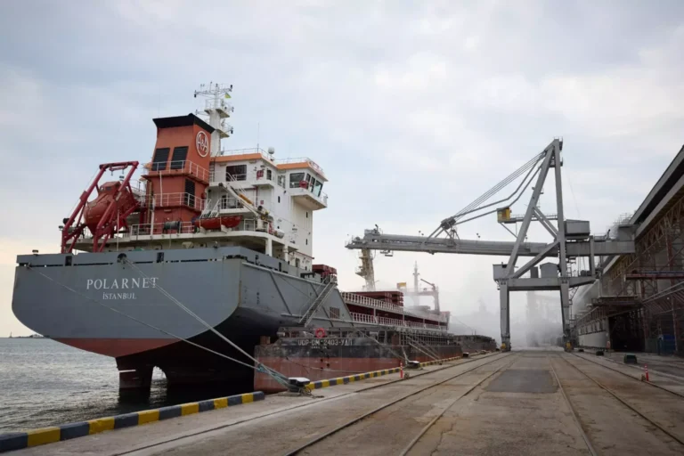 Ucraina. Partita verso Ravenna questa mattina dal porto di Yuhzny nave carica di soia