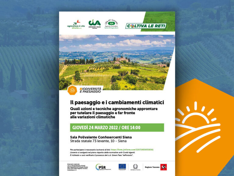 Il paesaggio e i cambiamenti climatici, focus di Cia Toscana