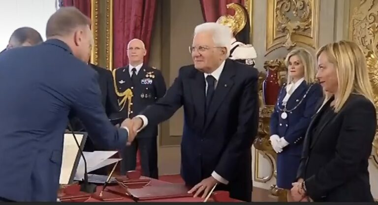 Il ministro dell’agricoltura e sovranità alimentare Francesco Lollobrigida ha giurato davanti a Mattarella