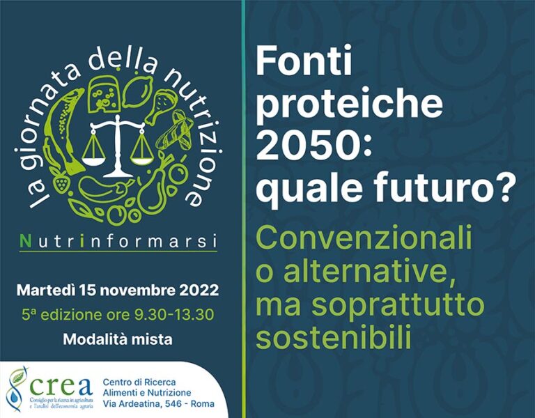 Proteine e sostenibilità. Come mangeremo nel futuro? Un incontro del CREA