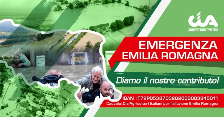 Al via raccolta fondi Cia per l’emergenza maltempo in Emilia-Romagna