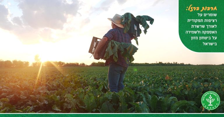 Agricoltura Israele: priorità Ministero è continuare produzioni agricole e garantire sicurezza alimentare