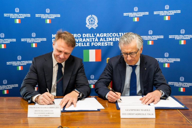 Crédit Agricole Italia con il Masaf: 3 miliardi a sostegno del settore agroalimentare